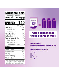 Leche de Cabra en Polvo Entera Meyenberg 340g - Paquete de 6 2