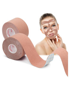 Cinta Facial Myofascial AURUZA 2 Rollos Antienvejecimiento 3m