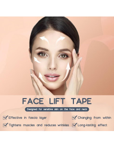 Cinta Facial Myofascial AURUZA 2 Rollos Antienvejecimiento 3m 2