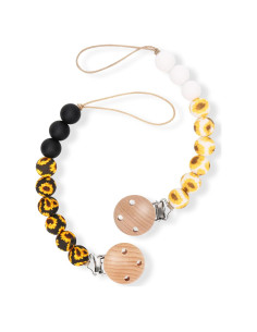 Clips para Chupetes MISSLILI Silicona Libre de BPA 2PCS Girasol