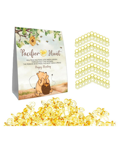 Juego de Chupetes Mini Amarillos Winnie Pooh - 50 Piezas