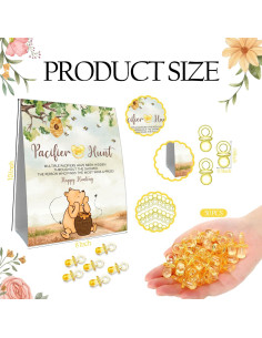 Juego de Chupetes Mini Amarillos Winnie Pooh - 50 Piezas 2