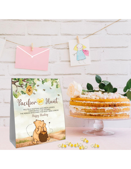 Juego de Chupetes Mini Amarillos Winnie Pooh - 50 Piezas