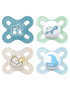 Chupetes MAM Original Start Mate 0-3 Meses Silicona BPA 4 Pzas