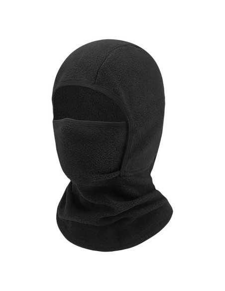 Máscara Balaclava Térmica GSHLLO para Niños - Forro Polar Negro