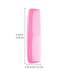 Set de 12 Peines de Plástico Leinuosen para Cabello - Colores Variados 2