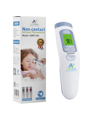 Termómetro Digital Infrarrojo Amplim AMP1706 para Bebés y Adultos