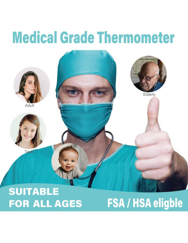 Termómetro Digital Infrarrojo Amplim AMP1706 para Bebés y Adultos