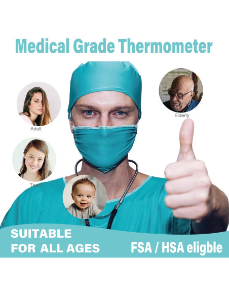 Termómetro Digital Infrarrojo Amplim AMP1706 para Bebés y Adultos