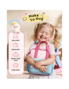 Mochila LOVEVOOK Mini para Niñas 2-4 Años Unicornio Rosa-Azul 2