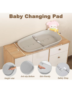 Almohadilla Cambiadora Impermeable Babylush 72x45 cm Antideslizante 2