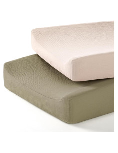 Funda de Cambiador Lulumoon de Algodón Muselina 43x84cm