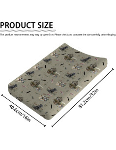 Cubierta de almohadilla para cambiar bebés Caza de Pato 81x41 cm 2