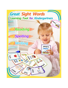 Tarjetas de Flash Educativas Walenty 250 Palabras de Vista 2