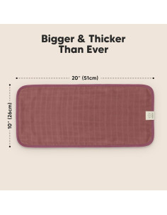 Paquete de 5 Paños de Eructo KeaBabies - Muselina Orgánica Suave 2