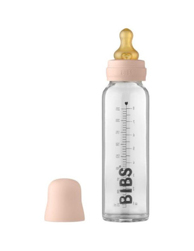 BIBS Botellas de Vidrio para Bebés 225 ml Anti-Cólicos