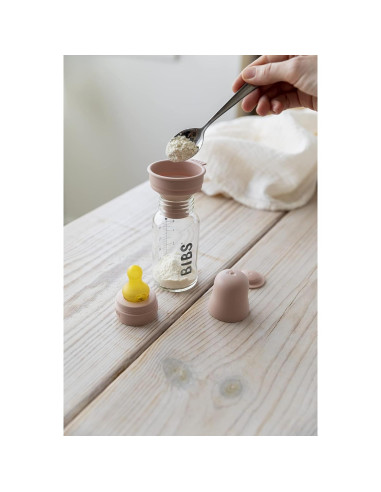 BIBS Botellas de Vidrio para Bebés 225 ml Anti-Cólicos