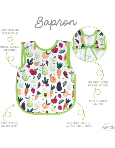 BapronBaby Babero Híbrido Impermeable 6m-3T Mercado Fresco