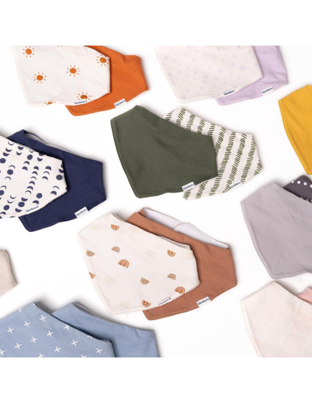Baberos Bandana Unisex Gerber - 10 Piezas Multicolor