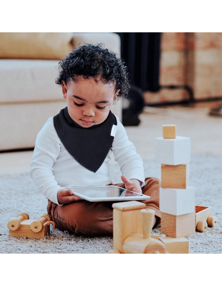 Baberos Bandana Egmao 12 Piezas Algodón Suave Ajustables