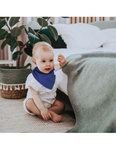 Baberos Bandana Egmao 12 Piezas Algodón Suave Ajustables