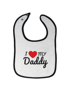 Babero Personalizado Algodón 100% Unisex Yo Amo a Mi Papá