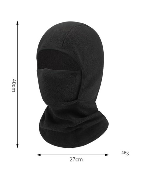 Máscara Balaclava Térmica GSHLLO para Niños - Forro Polar Negro