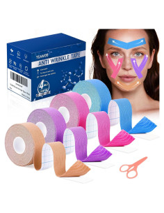 Cinta Facial Antienvejecimiento TEAWOO - 4 Colores, 11x8.3cm