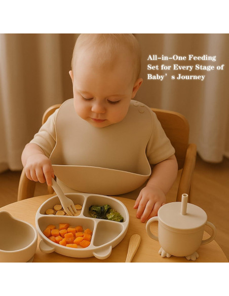 Juego de Alimentación para Bebés UMTOTBAY 12 Piezas Antideslizante