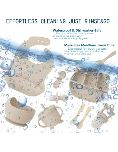 Juego de Alimentación para Bebés UMTOTBAY 12 Piezas Antideslizante