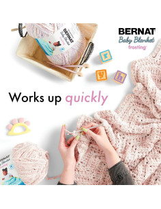 Hilo Bernat Manta de Bebé Frosting 300g 201m Poliester 2
