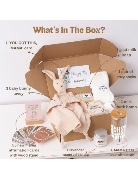 Set de Regalos para Nuevas Mamás Postparto - 7 Piezas Set de Regalos para Nuevas Mamás Postparto - 7 Piezas