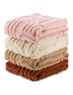 Mantas de Franela Suave Wiwiqing 4 Pcs Arcoíris Bebés