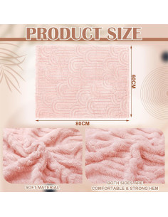 Mantas de Franela Suave Wiwiqing 4 Pcs Arcoíris Bebés 2