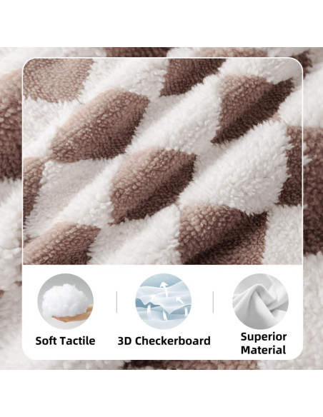 Manta de Cuna Reversible FIGEPO 76x102 cm Suave Marrón