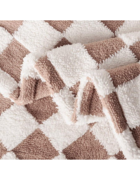 Manta de Cuna Reversible FIGEPO 76x102 cm Suave Marrón