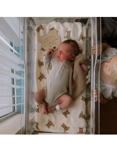 Manta de Muselina Ali+Oli 120x120 cm Suave Rayón Bambú 2