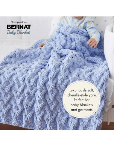 Hilo para Tejer Bernat Manta Bebé 300g Chenilla Blanco