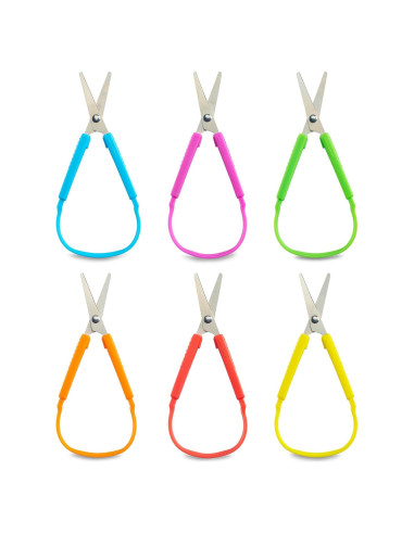 Tijeras Mini Loop Suministros Especiales 14 cm Paquete 6