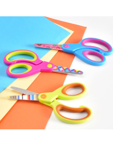 Juego de Tijeras Zicolu para Niños 3 Piezas Punta Roma 12.7 cm