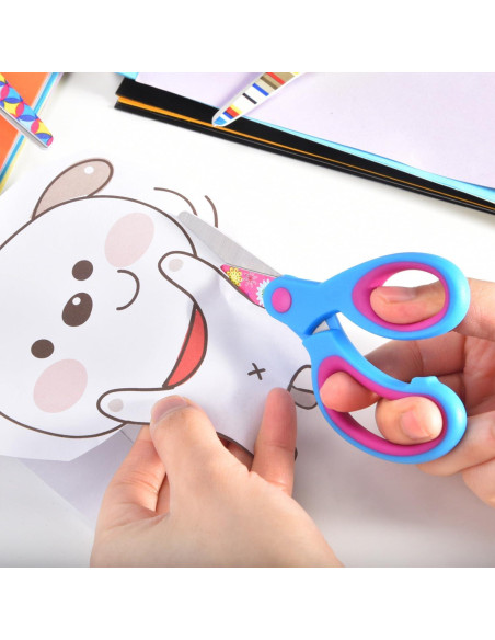 Juego de Tijeras Zicolu para Niños 3 Piezas Punta Roma 12.7 cm