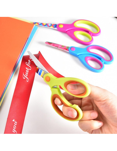 Juego de Tijeras Zicolu para Niños 3 Piezas Punta Roma 12.7 cm