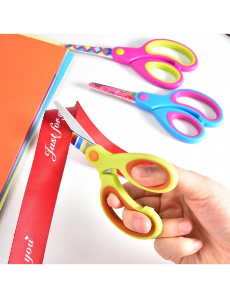 Juego de Tijeras Zicolu para Niños 3 Piezas Punta Roma 12.7 cm