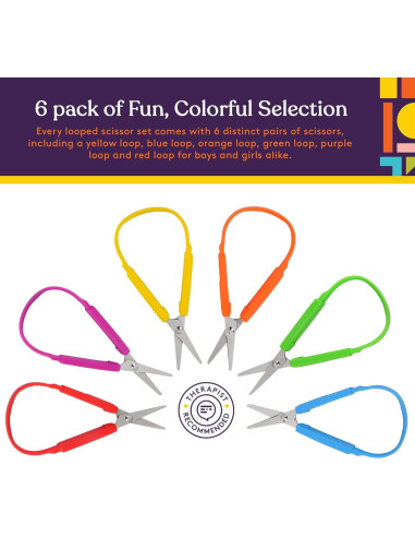 Tijeras Mini Loop Suministros Especiales 14 cm Paquete 6