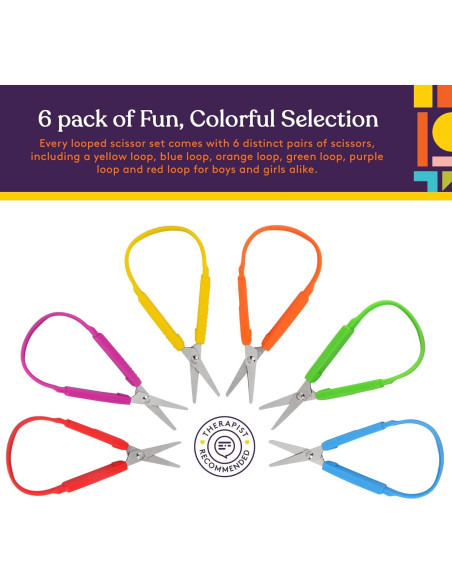 Tijeras Mini Loop Suministros Especiales 14 cm Paquete 6