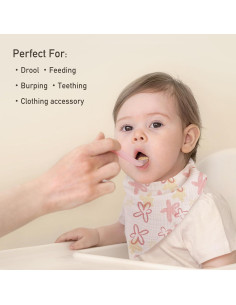 Baberos de Muselina Civarua Kids 8 Pack Suaves y Absorbentes 2