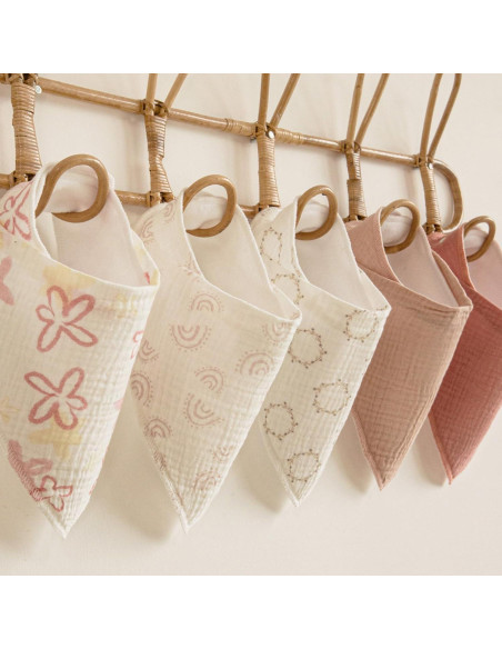 Baberos de Muselina Civarua Kids 8 Pack Suaves y Absorbentes