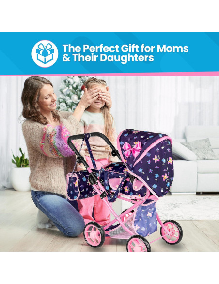 Carrito de Muñecas Kinderplay KP0200I Ajustable 36.4-64.1 cm