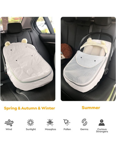 Funda de Asiento de Coche para Bebé Universal HG0748 - Invierno