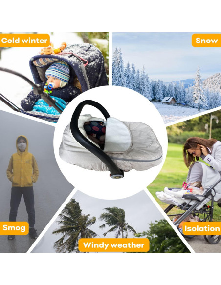 Funda de Asiento de Coche para Bebé Universal HG0748 - Invierno